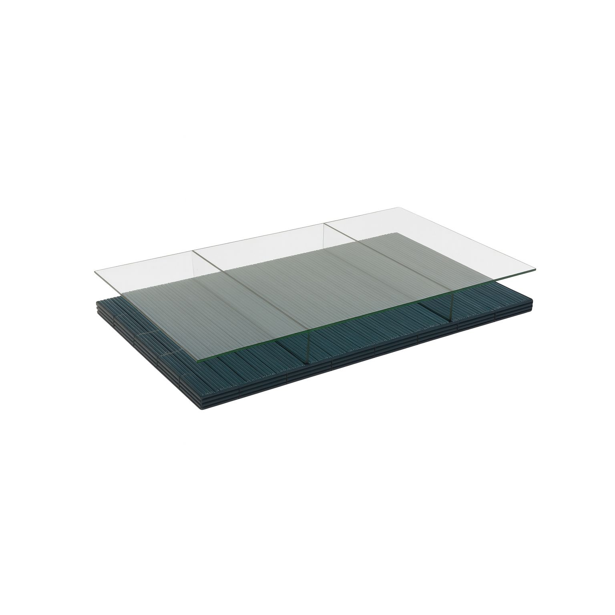 The Britt Tile and Glass Low Coffee Table