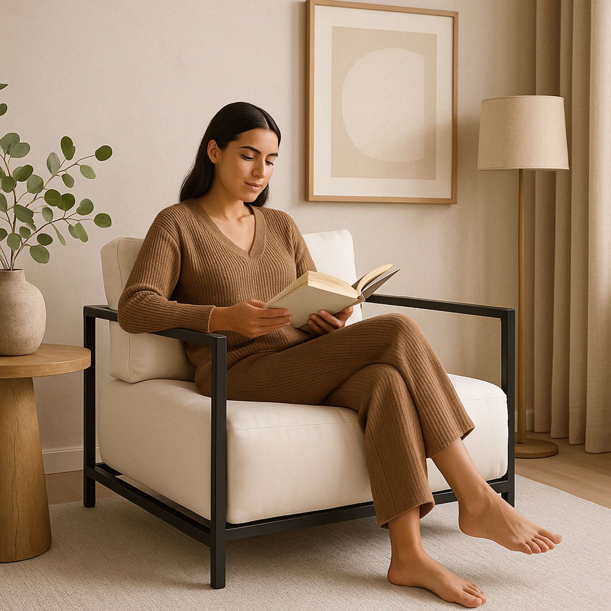 The Dexter Three Seater featured in a spacious Dubai living room, ideal for modern interiors.