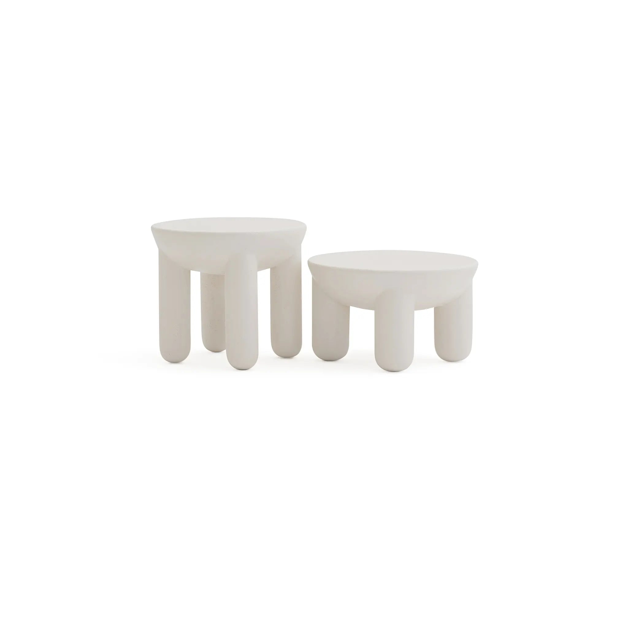 Clean, elegant The Signe Coffee Table (Medium) in white, offering timeless design for your living room.