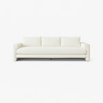 Load image into Gallery viewer, Elegant modern white sofa designed to add sophistication to any minimalist living space.