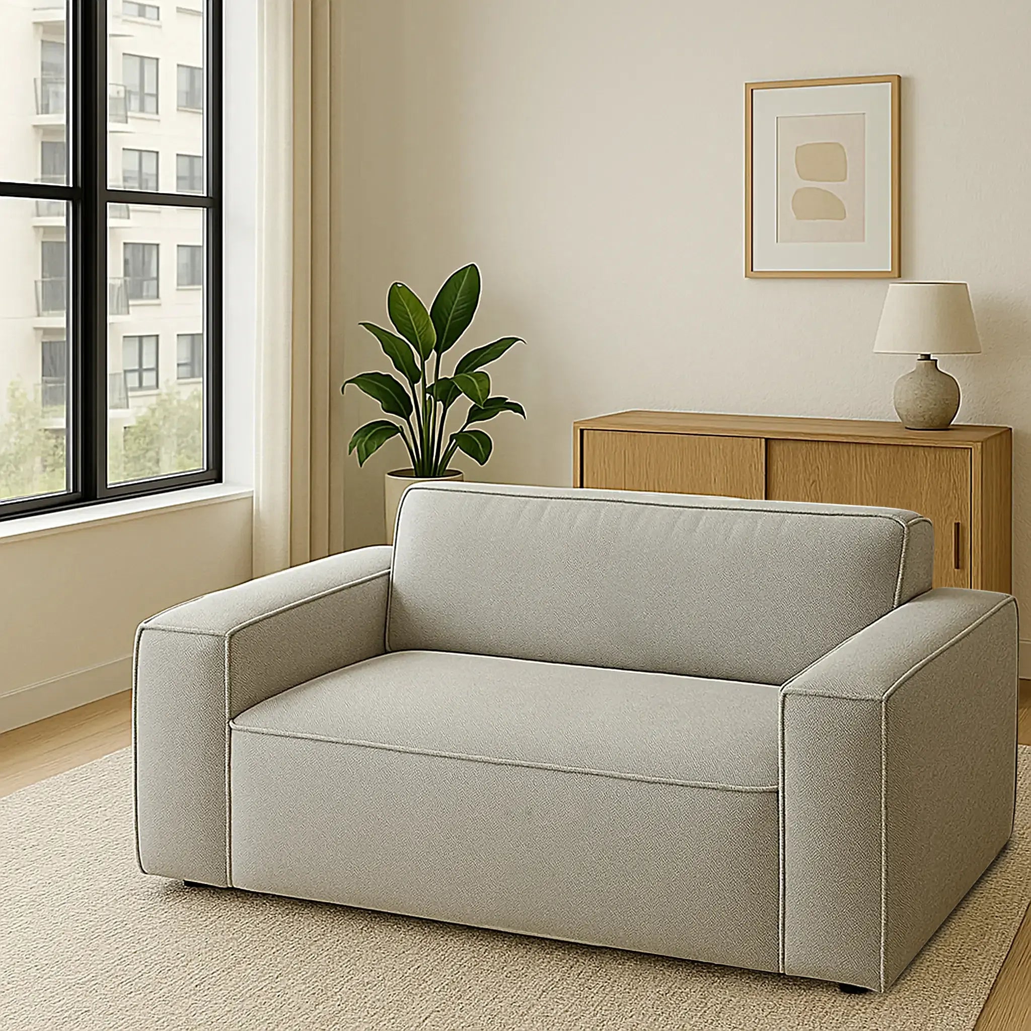 Stylish Damien 1.5 Seater Sofa featuring soft upholstery and ergonomic support