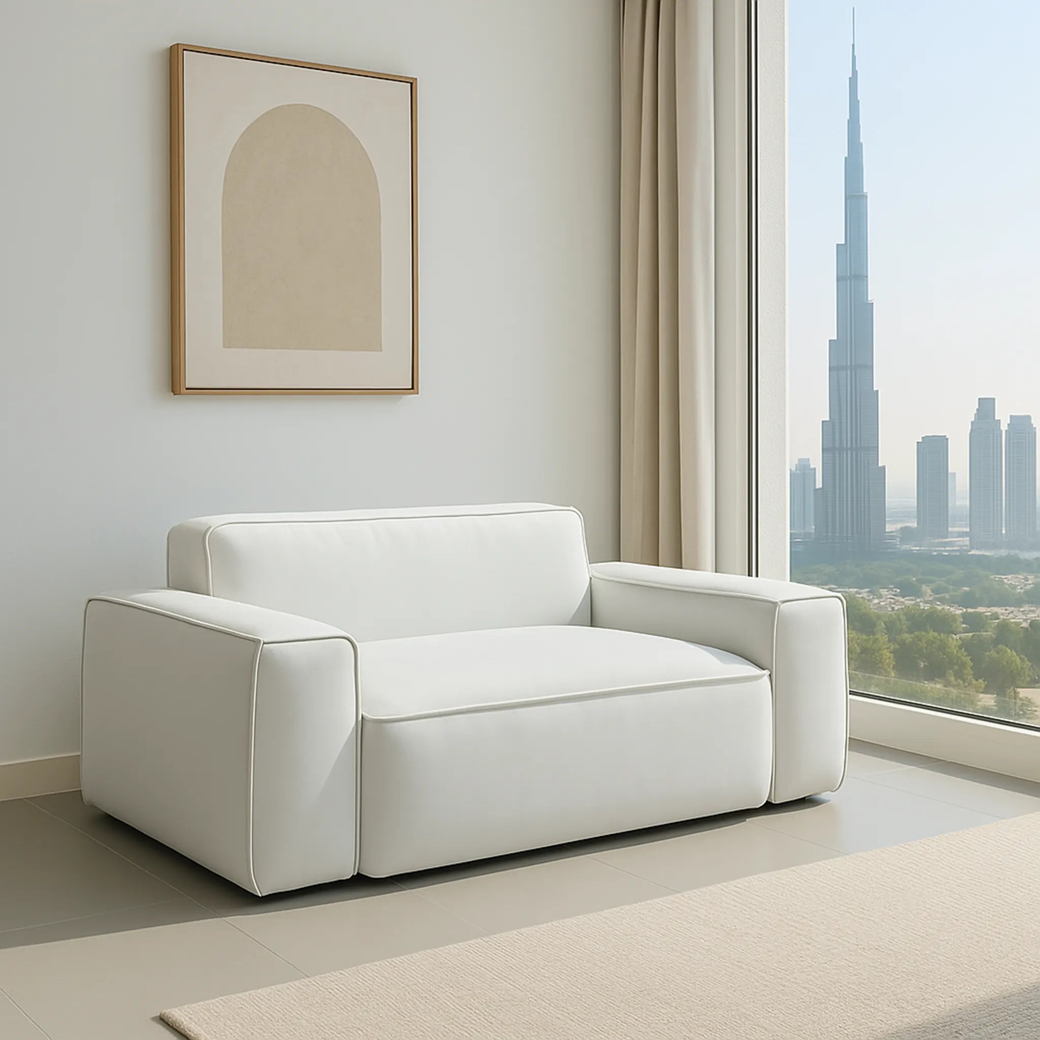 Compact Damien 1.5 Seater Sofa for apartments and small living rooms
