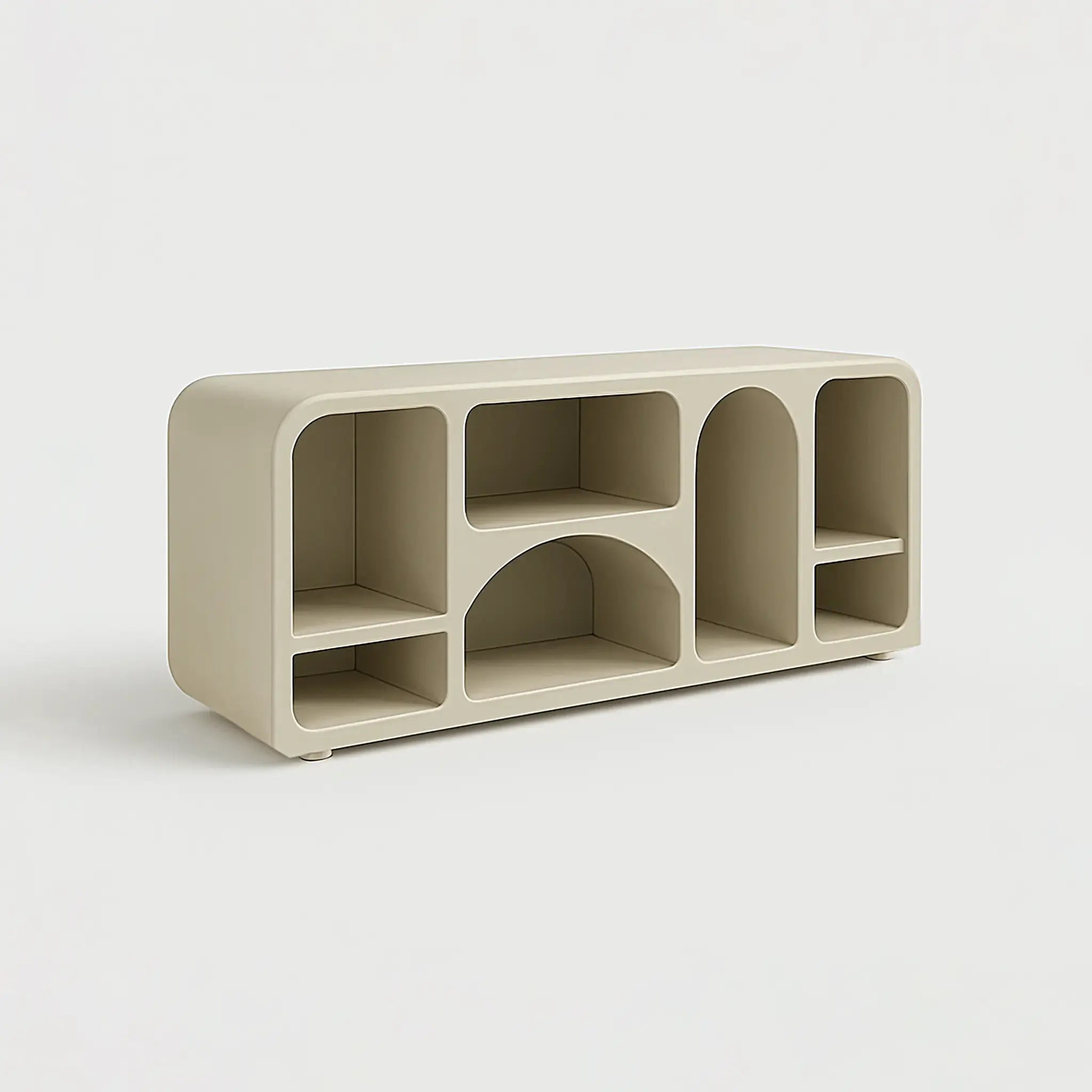 The Eden TV storage unit with doors showcased in a neutral setting, ideal for living rooms.