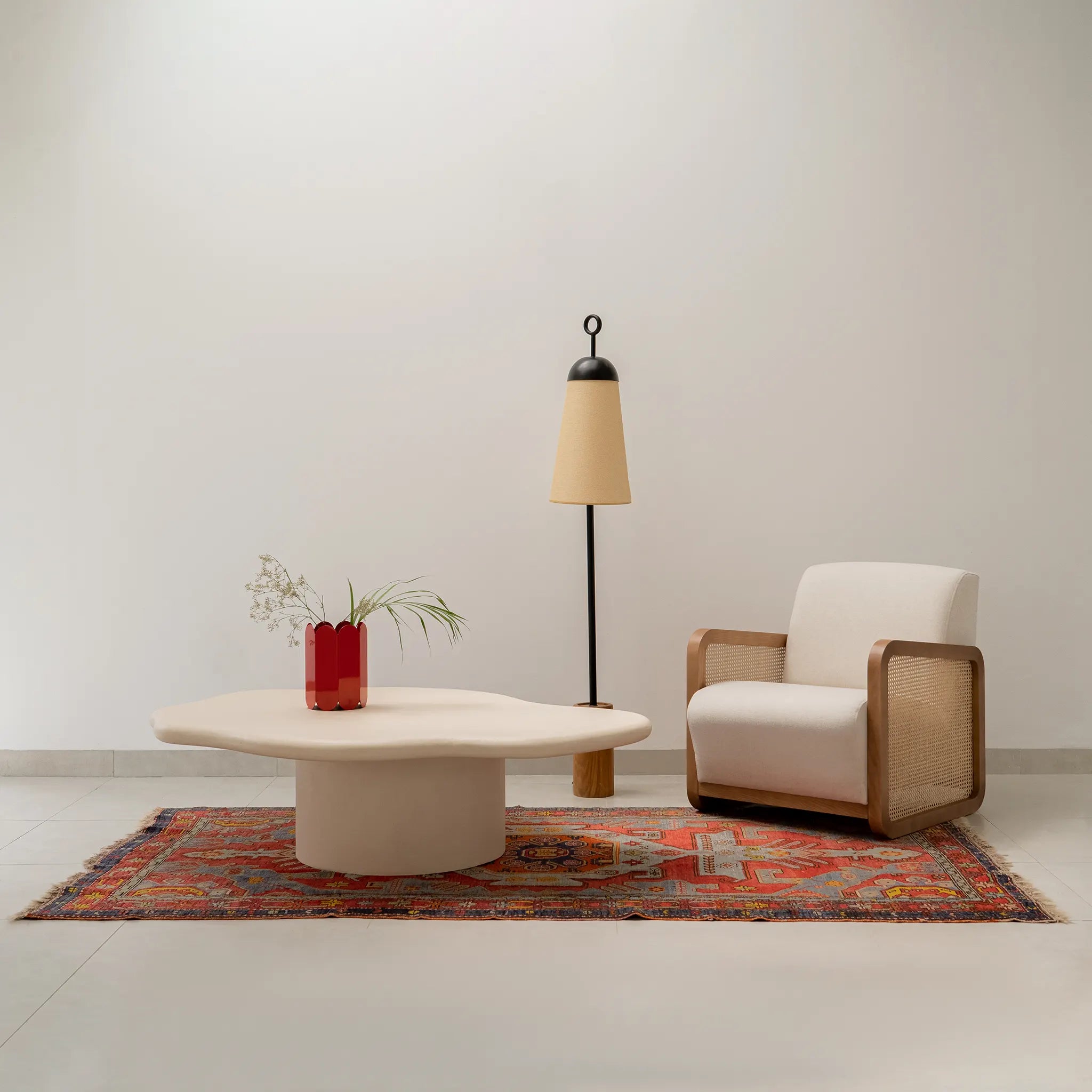 Comfortable Georgia Accent Chair for living room spaces, offering a plush fabric seat and sturdy wooden frame for ultimate relaxation.