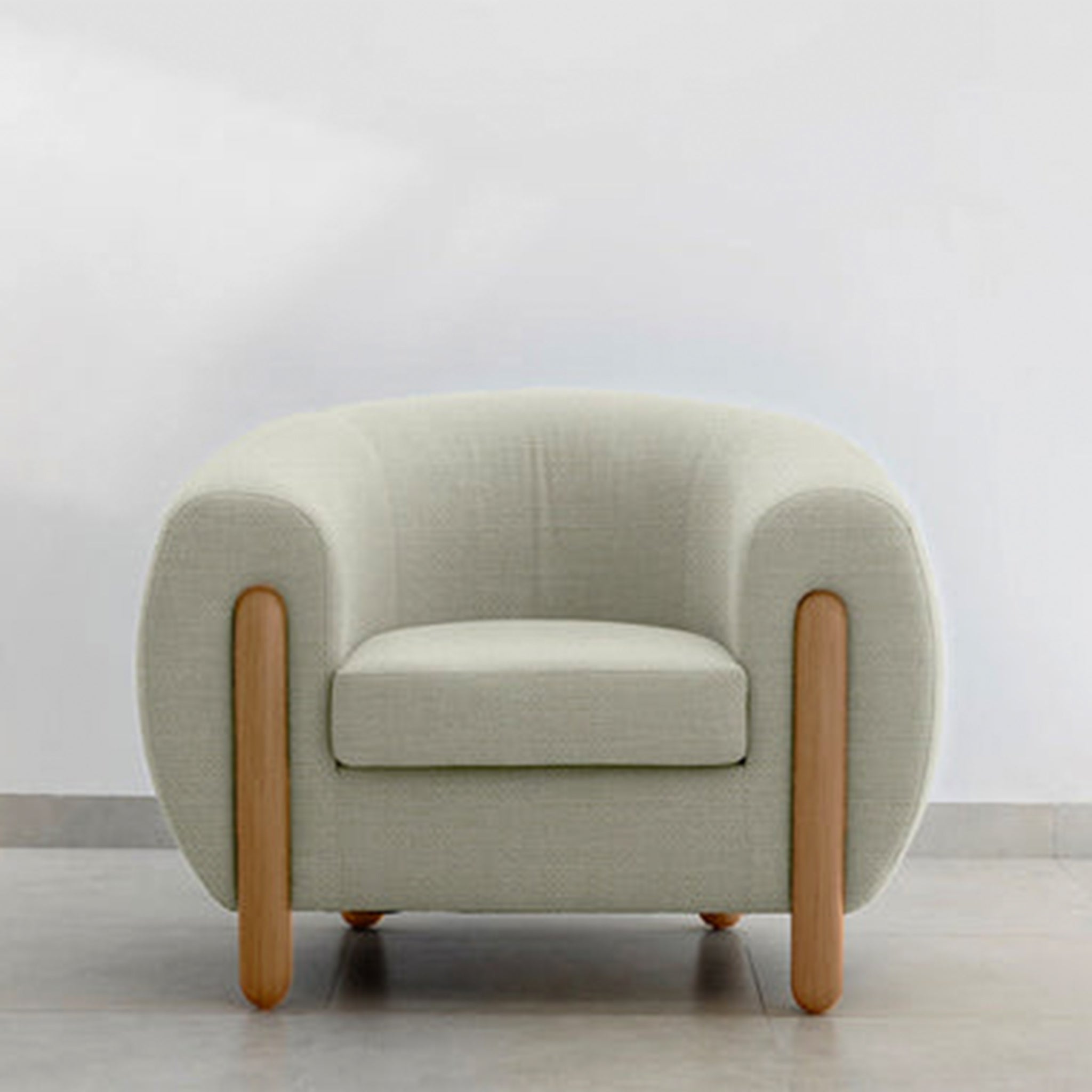 Modern accent chairs front View