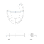 Load image into Gallery viewer, The Avis Conversation Pit Sofa