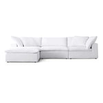 Load image into Gallery viewer, The Avis Feather Cloud Couch 3 Sections with Ottoman