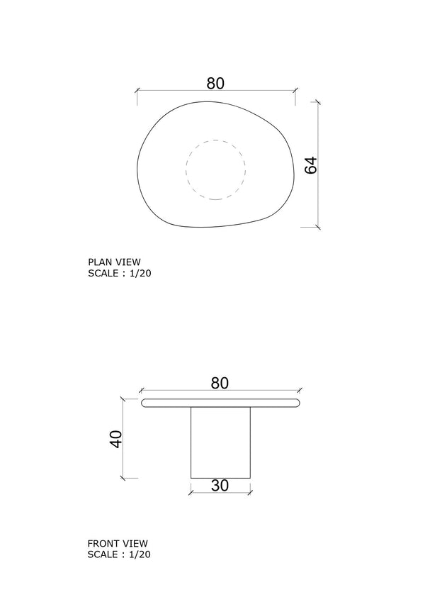 The Rufus Coffee Table Large Size