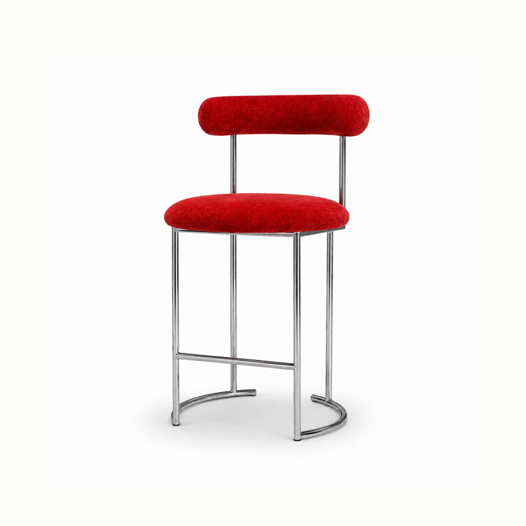 The Claudia Barstool In Stainless Steel