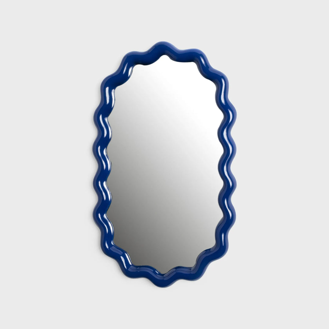 Mirror Zigzag Blue – Decorative Polyresin Wall Mirror