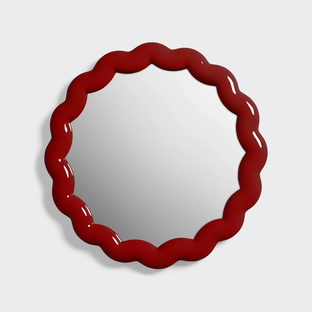 Mirror ZigZag Burgundy – Decorative Polyresin Wall Mirror