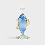 Load image into Gallery viewer, Candle Holder Fish Blue - Decorative Borosilicate Glass
