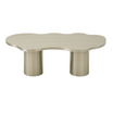 The Victoria Curvy Dining Table in Stainless Steel
