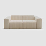 Load image into Gallery viewer, White modern couch on a white background. This could be the Klein Sofa by Klettkic. 4 Seater Sofa 
