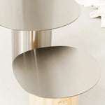 Load image into Gallery viewer, The Ottis Burlwood and Stainless Steel Coffee Table Pair

