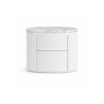 تحميل الصورة إلى عارض المعرض، Ready to Ship: The Marvin Bedside Tables with Volakas Marble (PER UNIT)