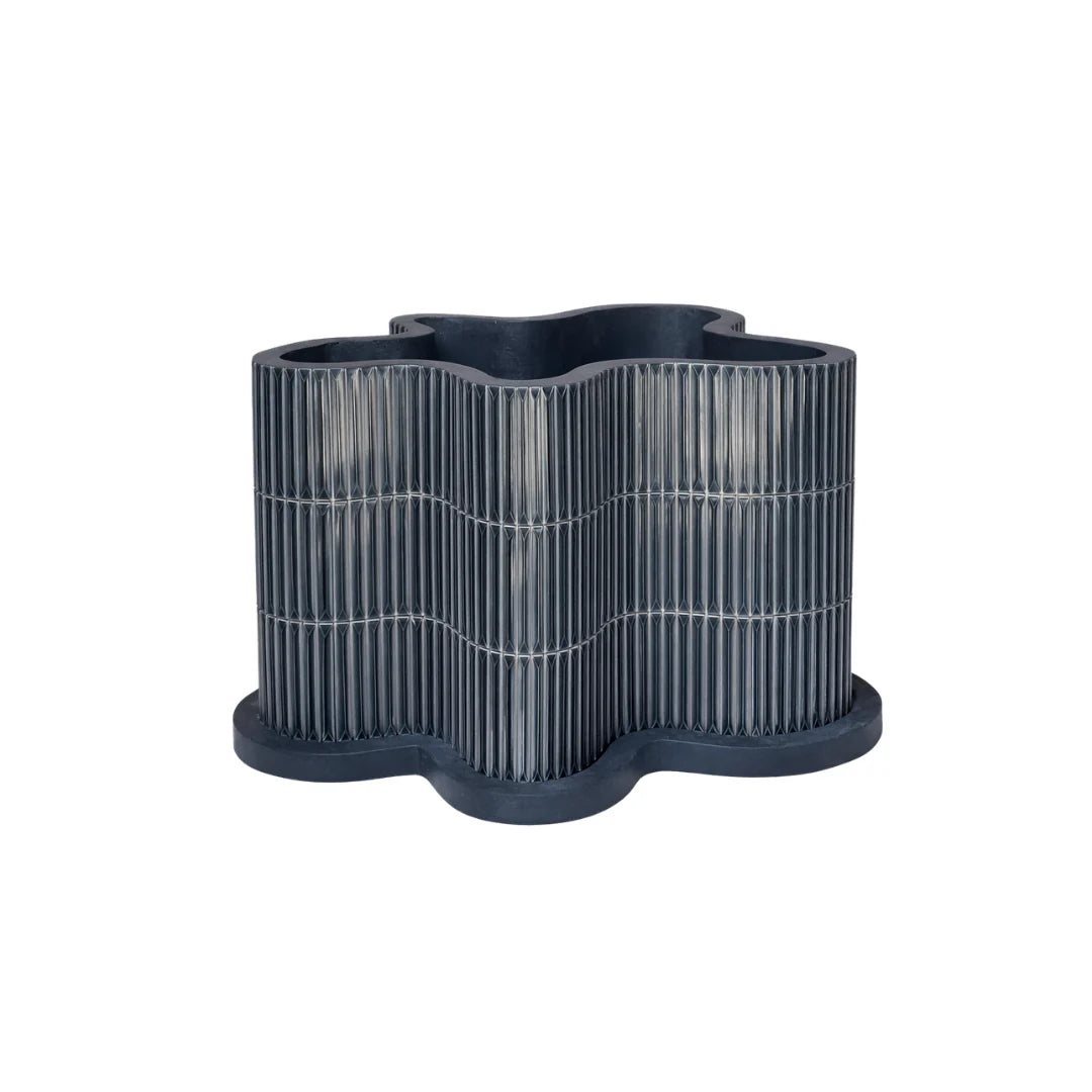 READY TO SHIP: The Rupert Planter In Navy Blue Tile
