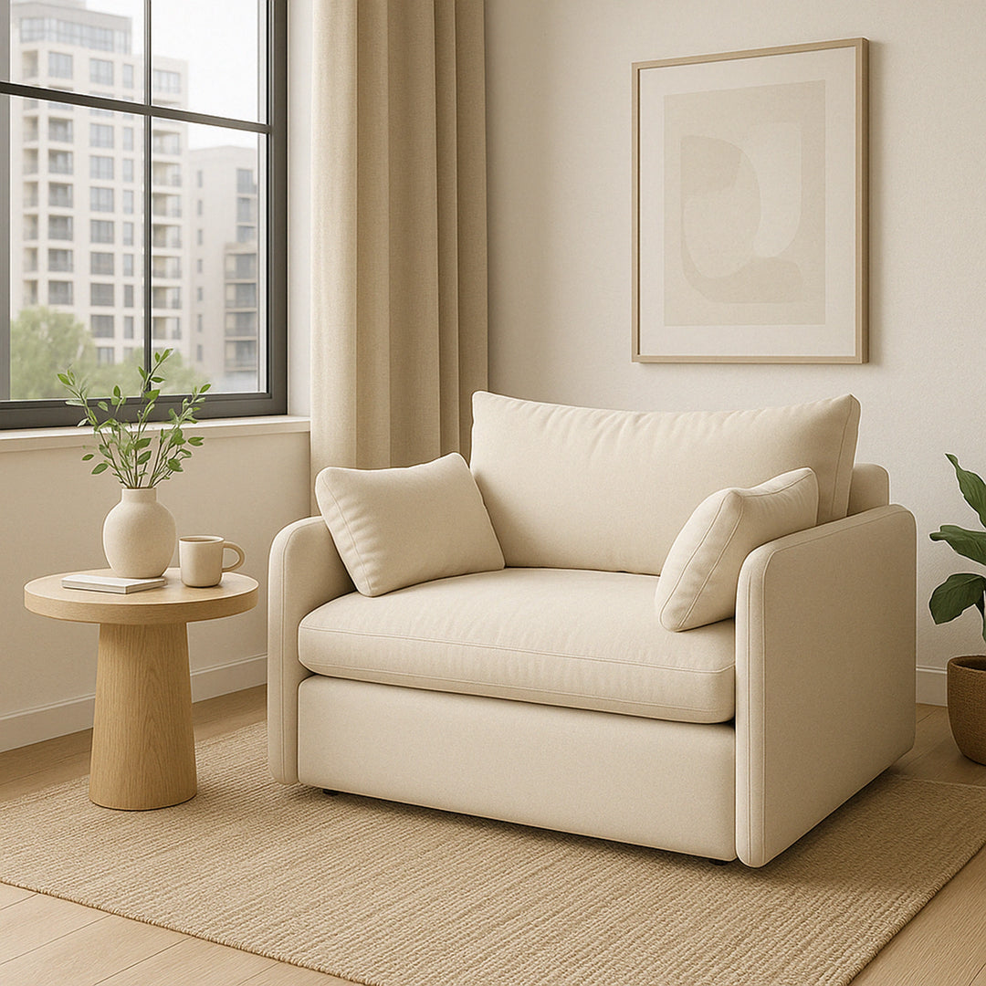 The Avis Feather Cloud Couch One Seater and Half