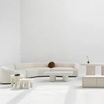 Load image into Gallery viewer, The Berta Coffee Table’s white surface, highlighting its sleek finish and clean design.
