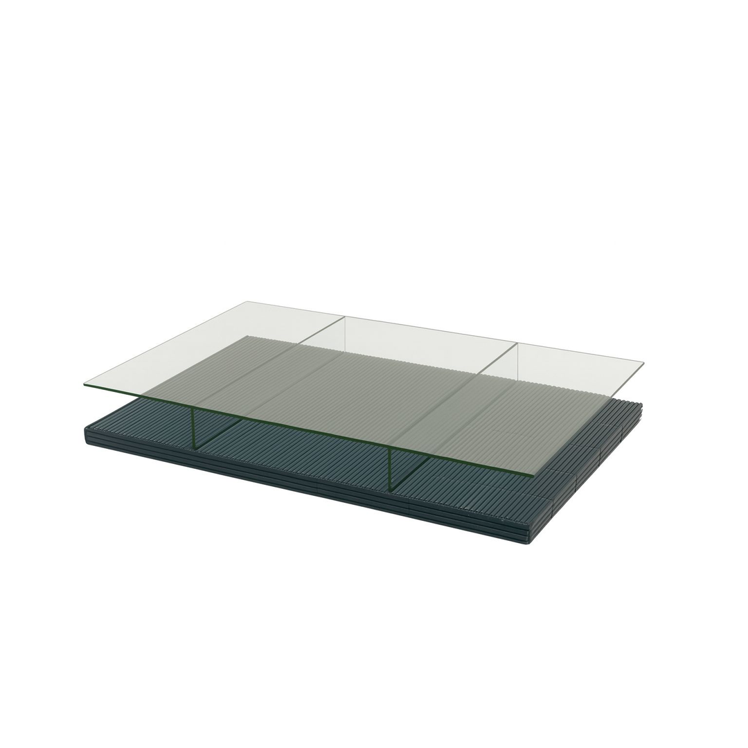 The Britt Tile and Glass Low Coffee Table