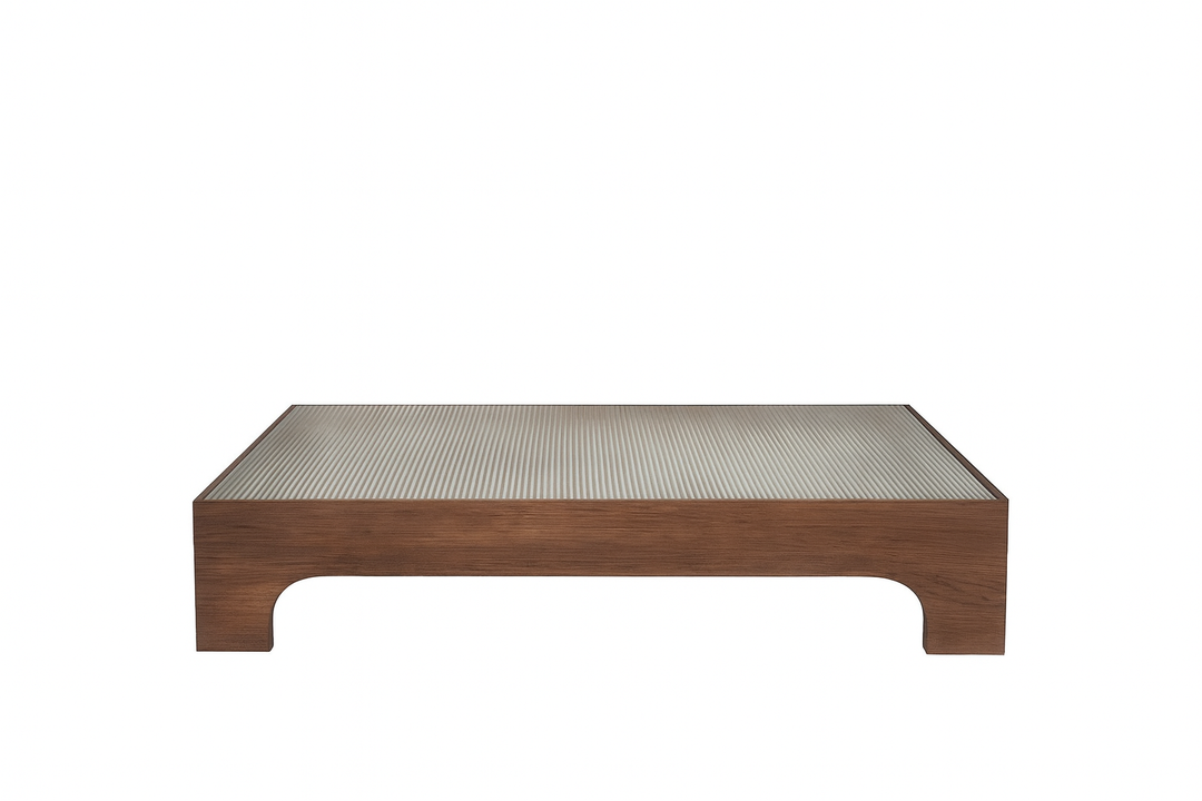 Noah Coffee Table with Lined Glass