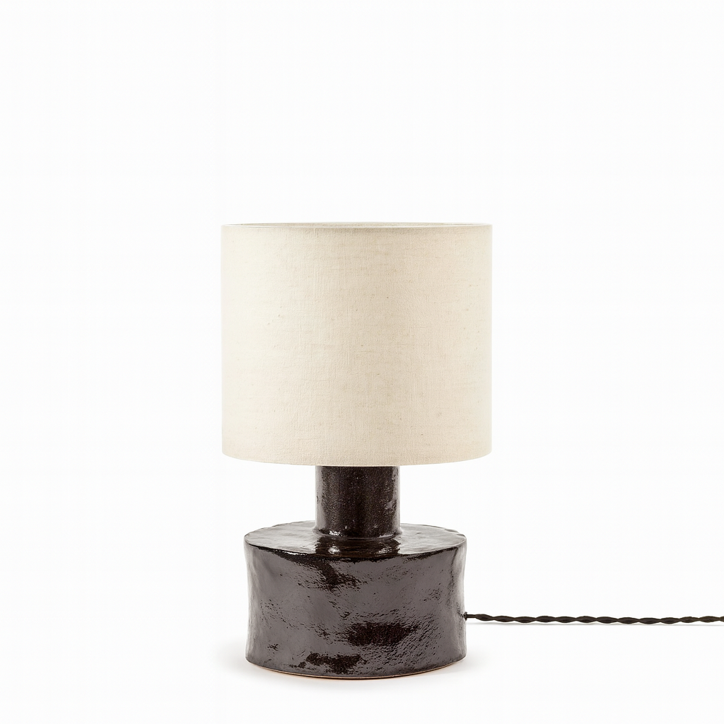 Table lamp black - beige Catherine
