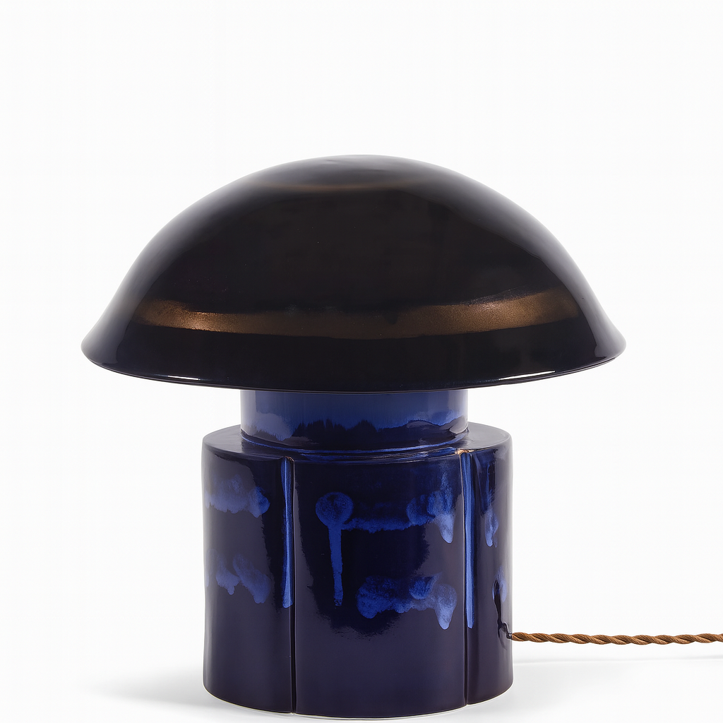 Table lamp dark blue John Terres de Rêves