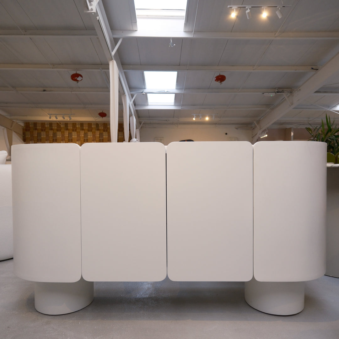 Ready to Ship: The Marvin Sideboard with volakas marble  (L.165xW.50xH.85 cm)