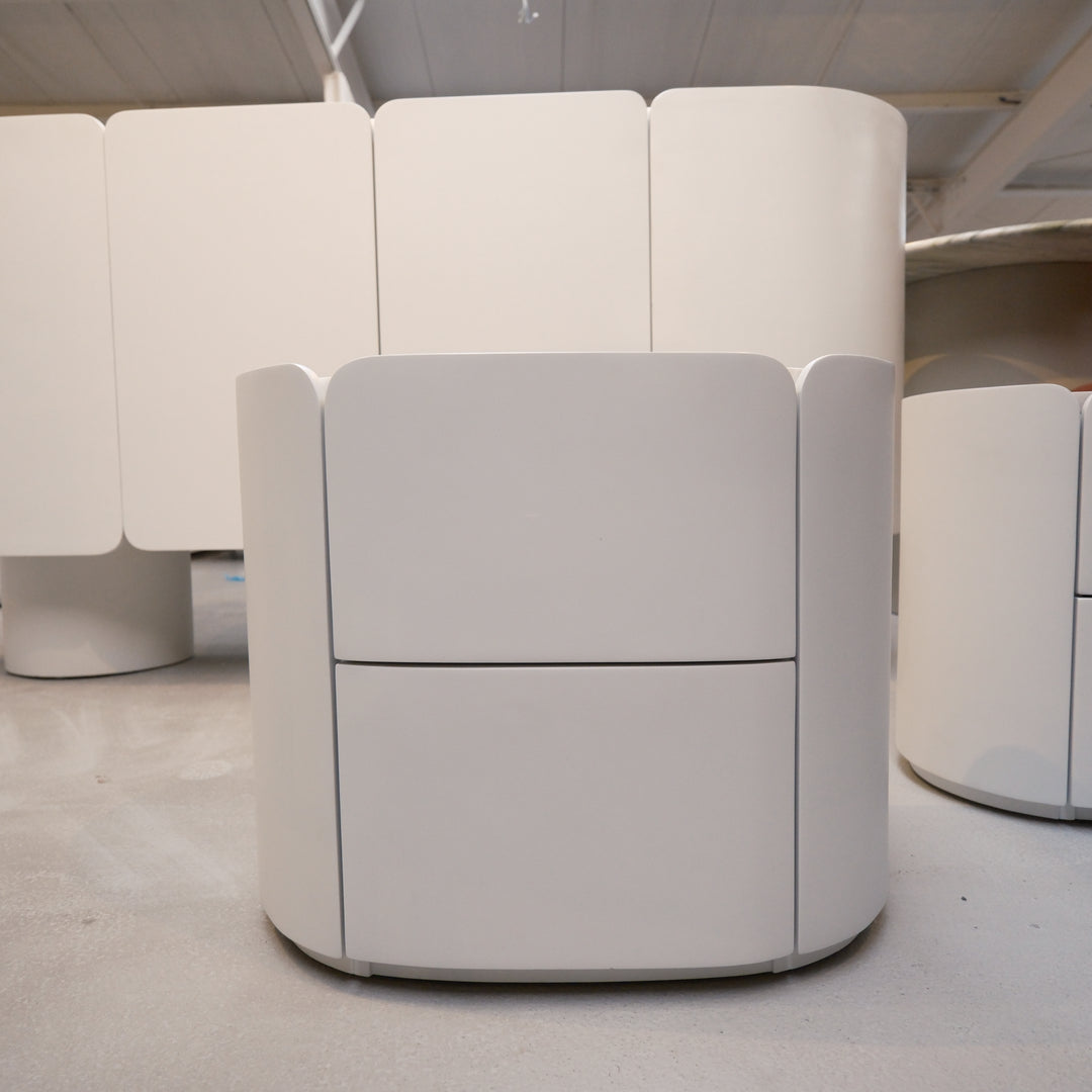 Ready to Ship: The Marvin Bedside Tables with Volakas Marble (PER UNIT)