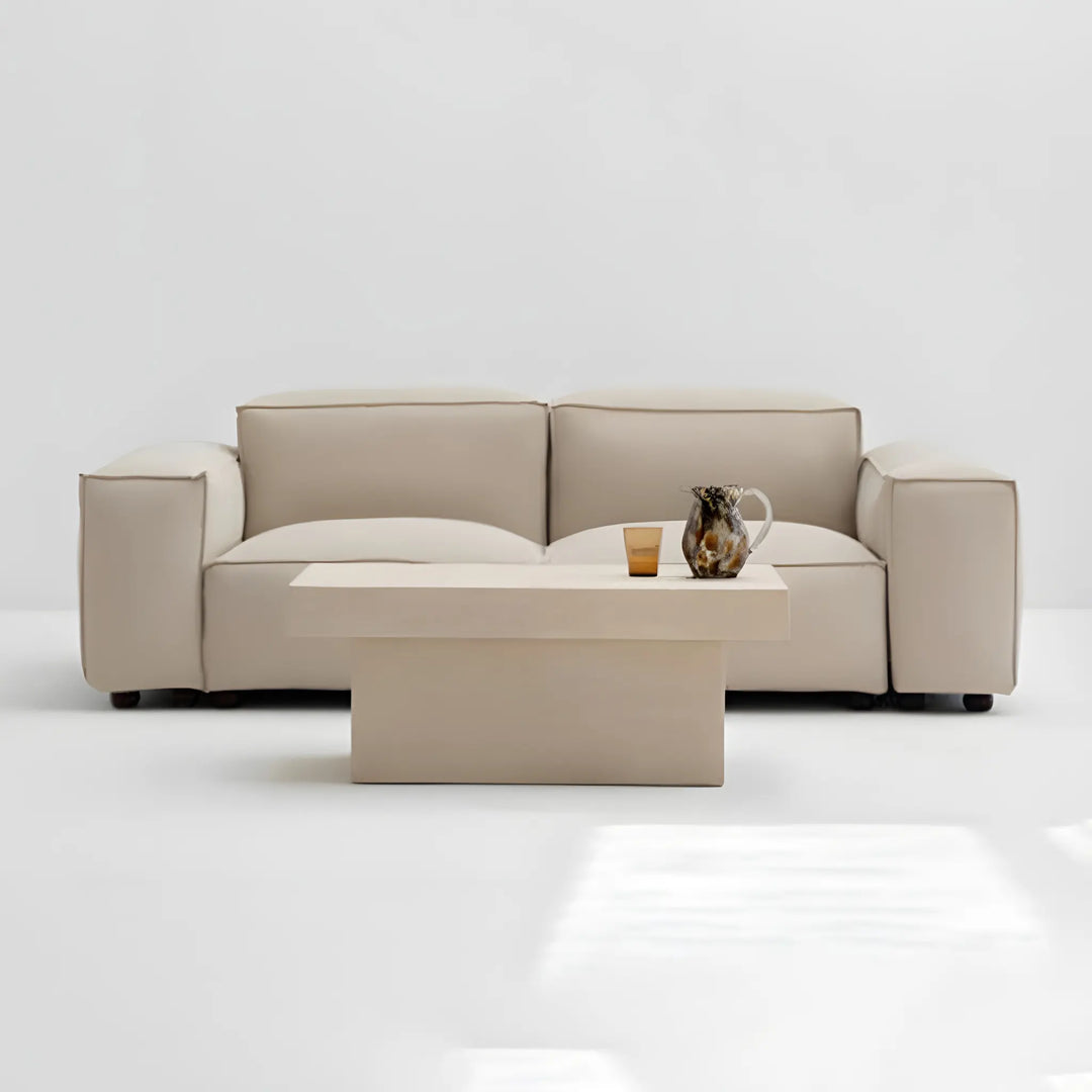 Luxurious outdoor sectional couch placed in a spacious garden, perfect for family lounging.