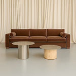 Load image into Gallery viewer, The Ottis Burlwood and Stainless Steel Coffee Table Pair
