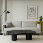 Load image into Gallery viewer, Detail shot of The Eliza Coffee Table’s natural marble veining – highlighting the authenticity of this carrara marble coffee table
