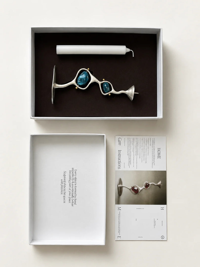 Echo Candle Holder Plum by Jude Benhalim