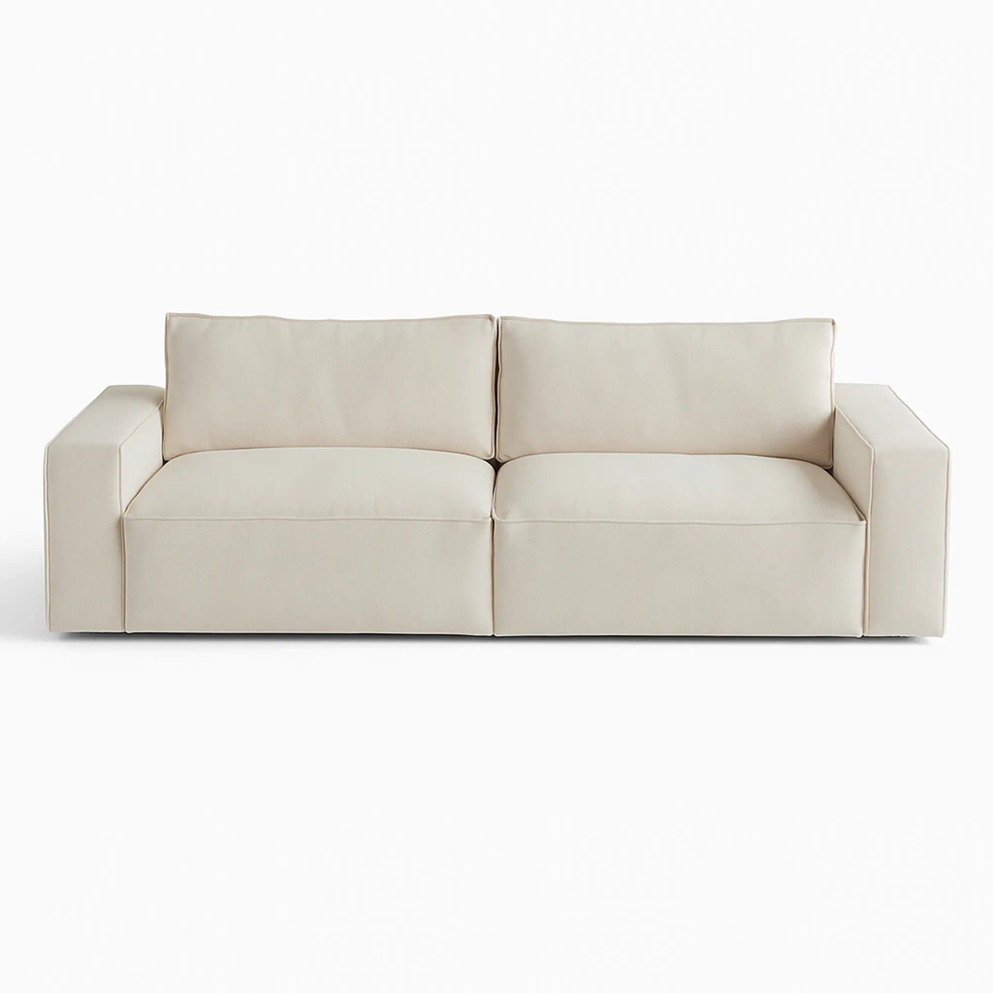 Stylish Gavin Sofa in a clean white finish, perfect for those looking for a luxury sofa.