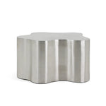 Load image into Gallery viewer, The Genevive Stainless Steel Coffee Table (Medium) featuring a sleek, modern design and polished steel finish.
