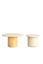 Load image into Gallery viewer, The Rufus Coffee Table set in Microplaster and Burlwood (Bundle Pricing)
