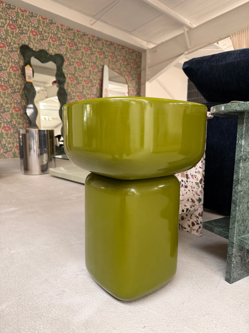 Ready to Ship: The Oswald Side Table in High Gloss Lacquer Small Size (L.35xW.35xH.52 cm)