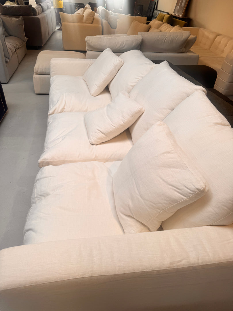 The Avis Sofa 3 PIECES, 3M  in White Linen WHS