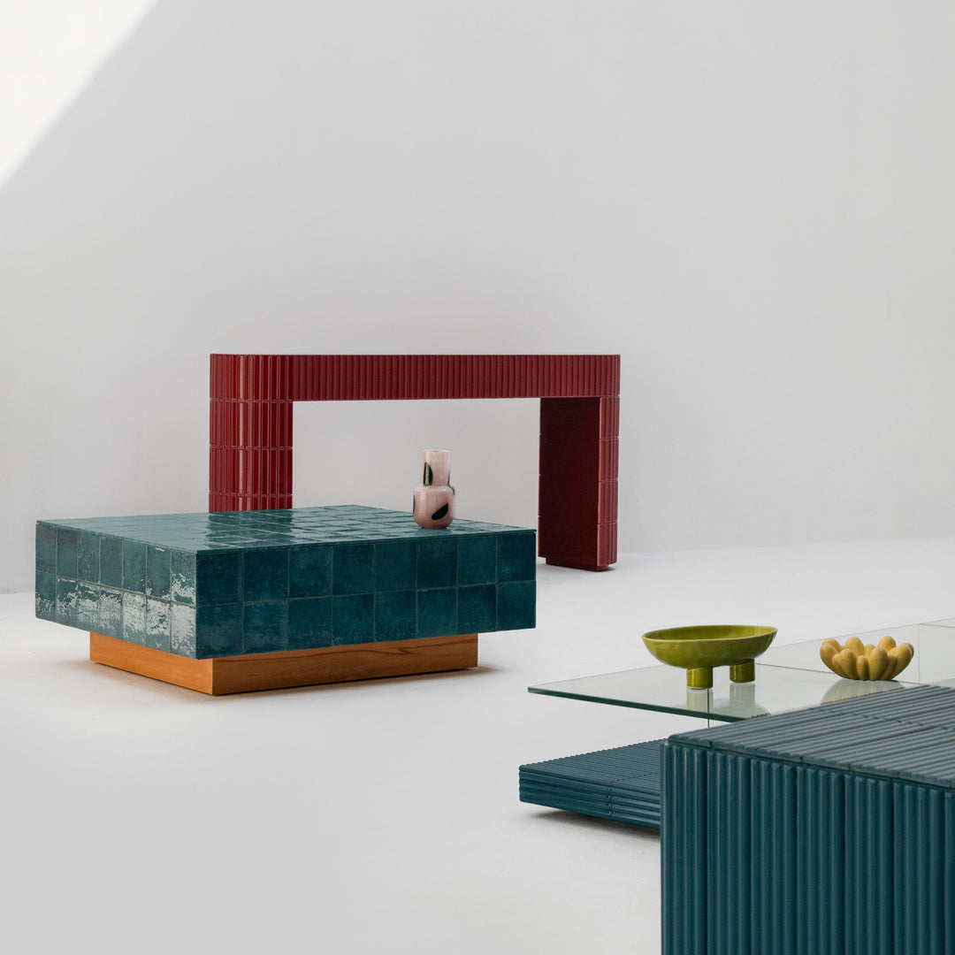 Tile Coffee Table | Modern Geometric Design by Klekktic