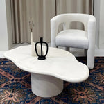 Load image into Gallery viewer, Close-up of The Jamie Coffee Table’s thick glass surface, revealing clarity and durability – a quality glass coffee table Dubai online shoppers can trust.
