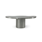 Load image into Gallery viewer, Stylish Jamie Coffee Table with brushed stainless steel finish, perfect for contemporary home décor.
