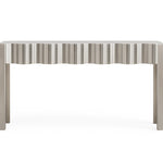 Load image into Gallery viewer, Kelly Console in Stainless Steel white bg
