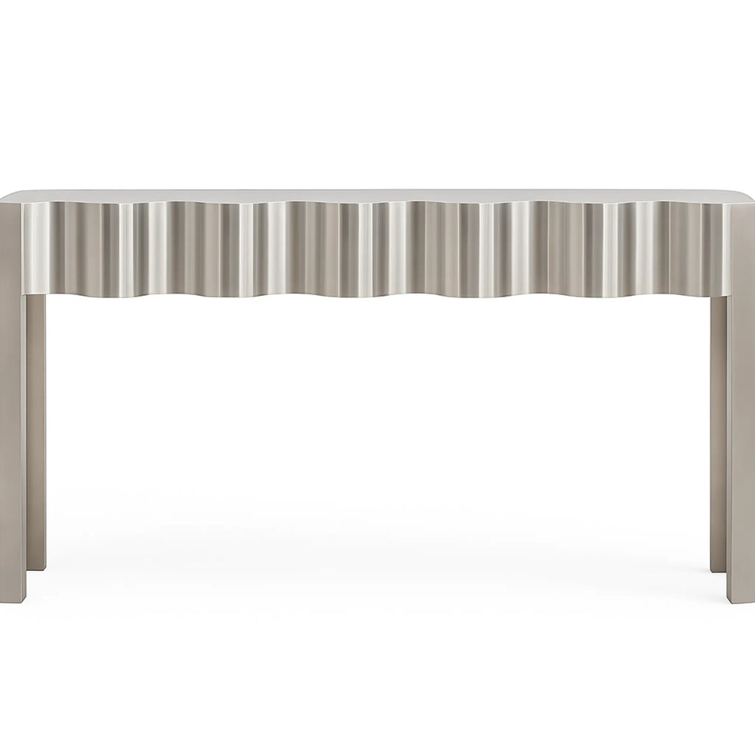 Kelly Console in Stainless Steel white bg