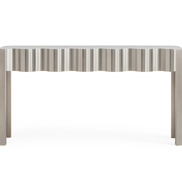 Kelly Console in Stainless Steel white bg