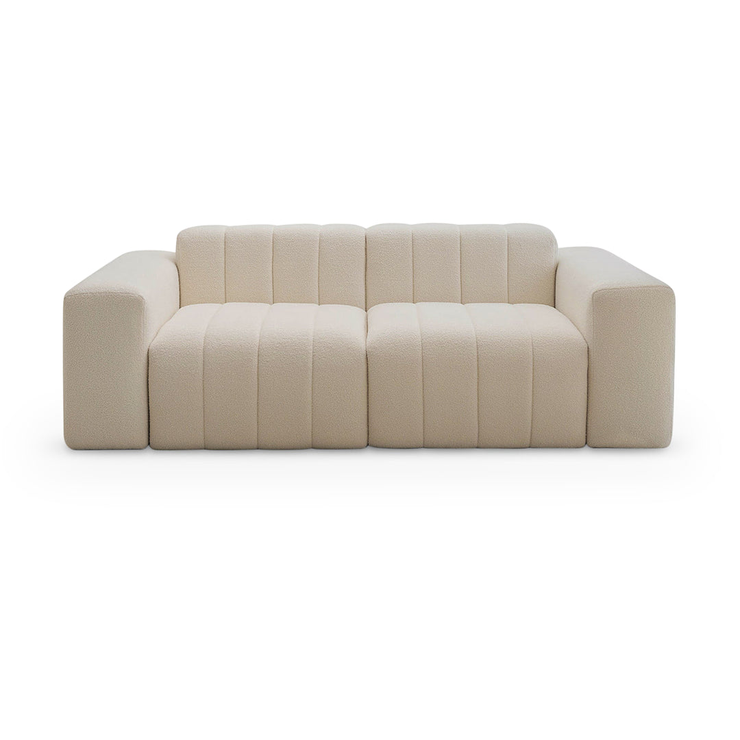 The Klein 4 seater sofa with clean lines and a timeless design, perfect for large family gatherings.