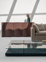 Load image into Gallery viewer, The Britt Tile and Glass Low Coffee Table