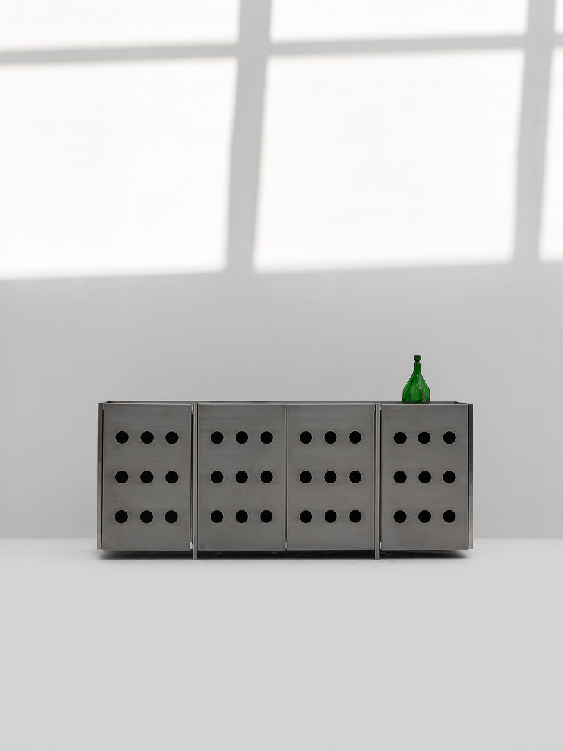 The Jeanie Sideboard in Brushed Stainless Steel