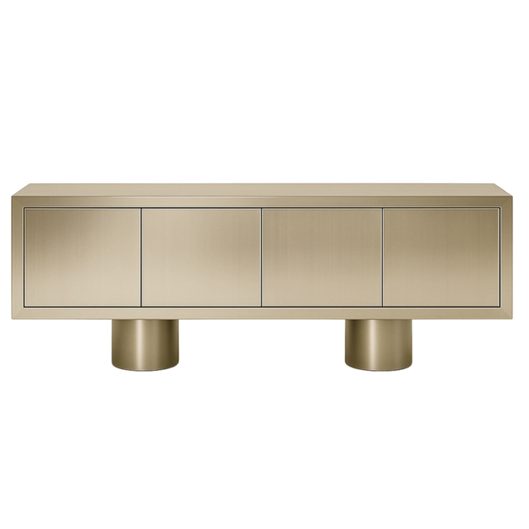 The Barb Stainless Steel TV Unit