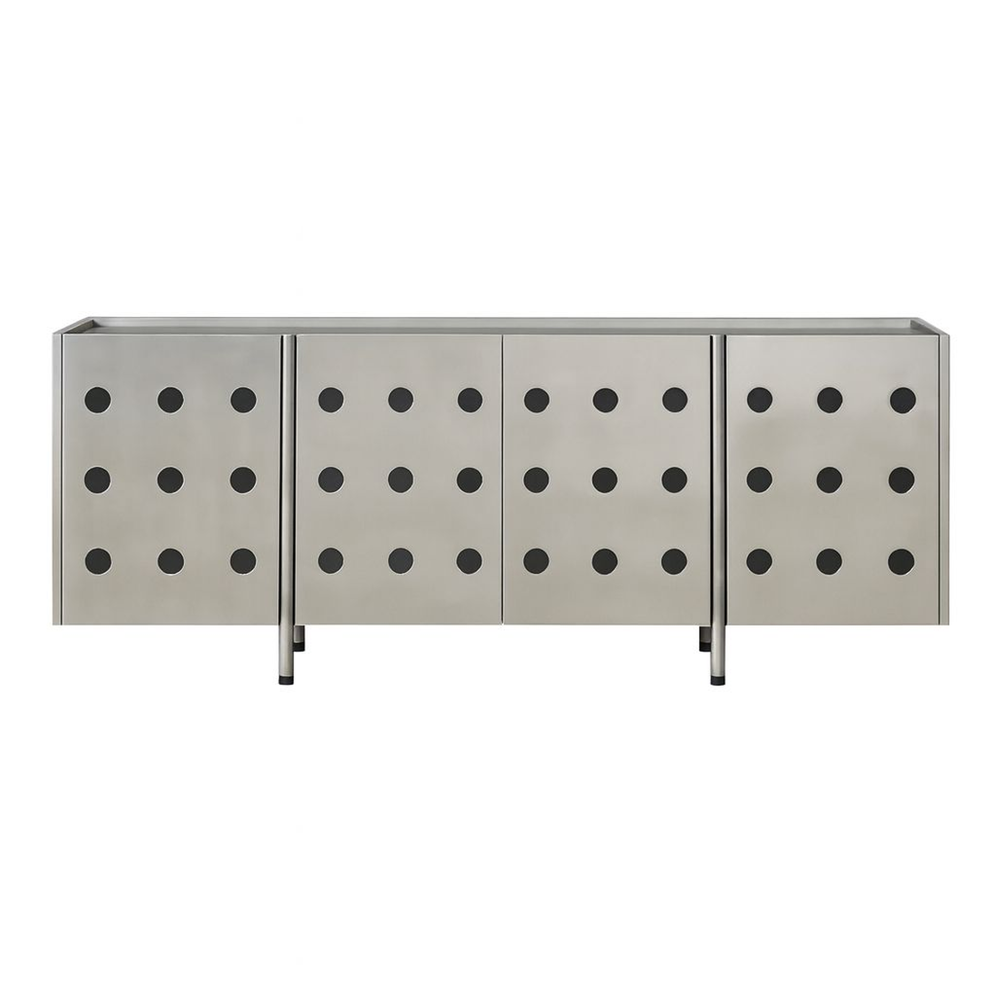 The Jeanie Sideboard in Brushes Stainless Steel