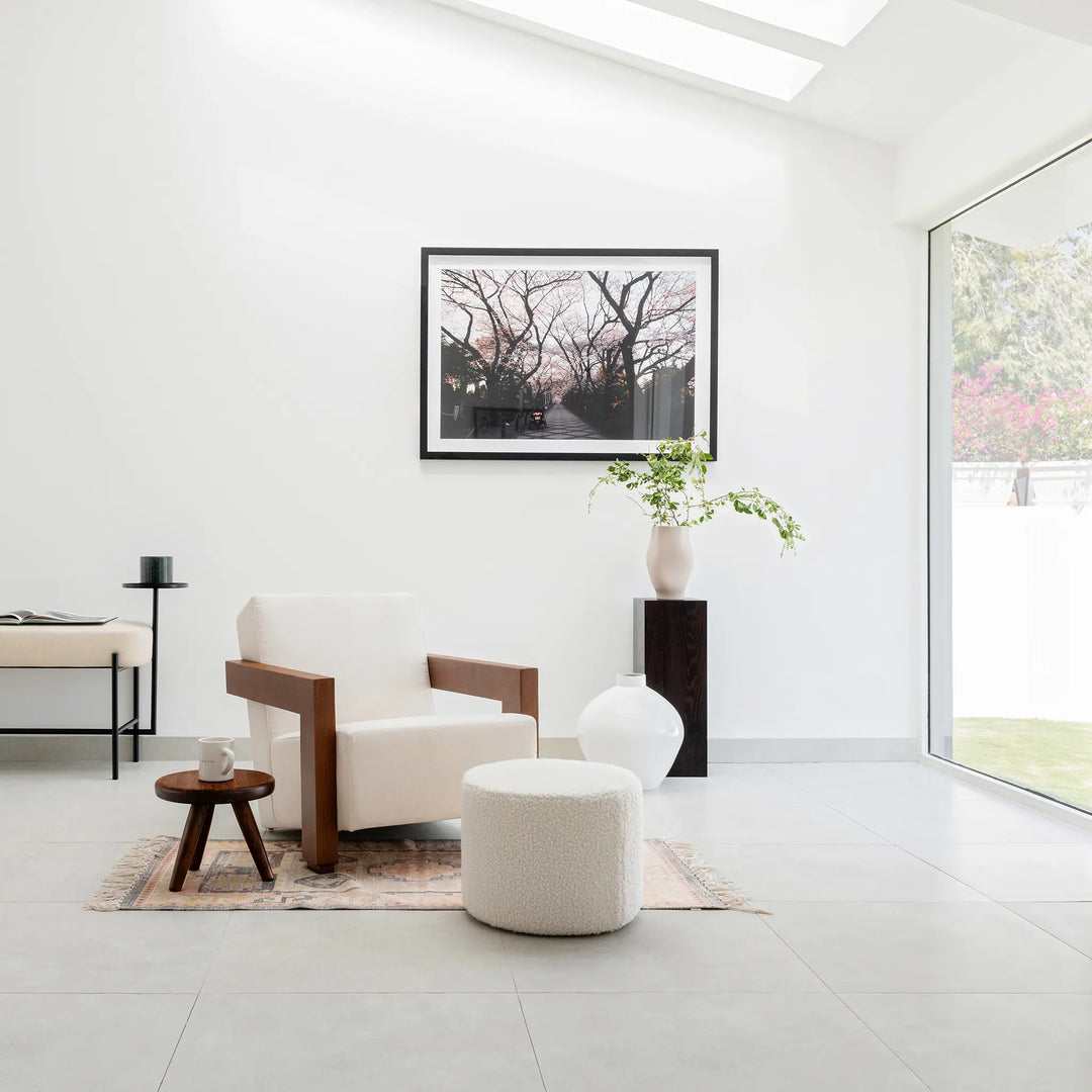 The Mimi Pouf in Boucle